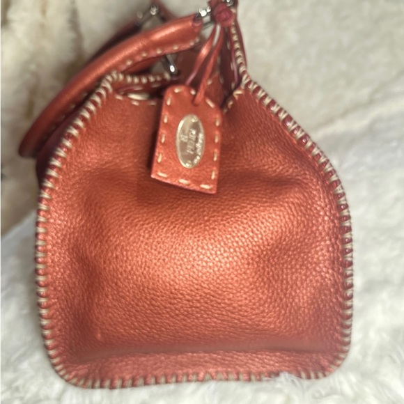 Copper Fendi shoulder bag with silver hardware. - Picture 9 of 10